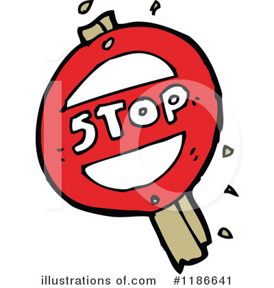 Royalty-Free (RF) Stop Sign Clipart Illustration by lineartestpilot - Stock Sample #1186641