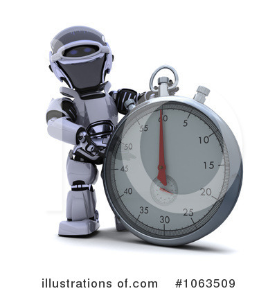 Royalty-Free (RF) Stopwatch Clipart Illustration by KJ Pargeter - Stock Sample #1063509