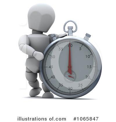 Royalty-Free (RF) Stopwatch Clipart Illustration by KJ Pargeter - Stock Sample #1065847