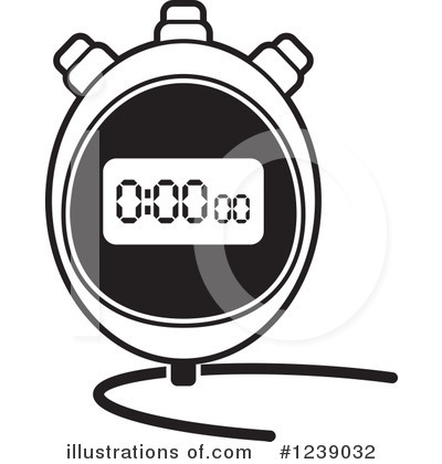 Royalty-Free (RF) Stopwatch Clipart Illustration by Lal Perera - Stock Sample #1239032