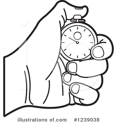 Royalty-Free (RF) Stopwatch Clipart Illustration by Lal Perera - Stock Sample #1239038