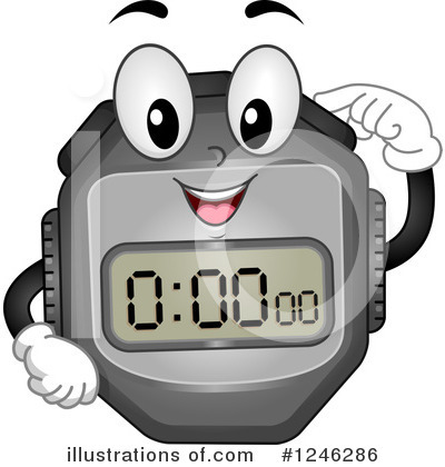 Royalty-Free (RF) Stopwatch Clipart Illustration by BNP Design Studio - Stock Sample #1246286