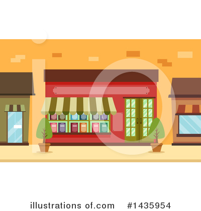 Royalty-Free (RF) Storefront Clipart Illustration by BNP Design Studio - Stock Sample #1435954