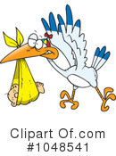 Stork Clipart #1048541 by toonaday