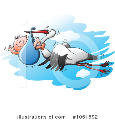 Royalty-Free (RF) Stork Clipart Illustration by Zooco - Stock Sample #1061592