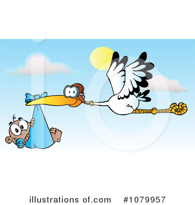 Royalty-Free (RF) Stork Clipart Illustration by Hit Toon - Stock Sample #1079957