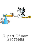 Stork Clipart #1079958 by Hit Toon
