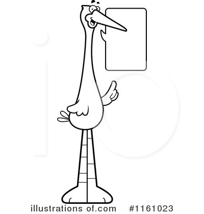 Stork Clipart #1161023 by Cory Thoman