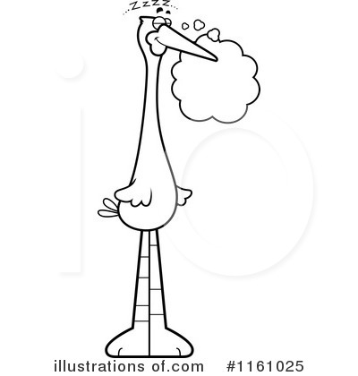 Stork Clipart #1161025 by Cory Thoman