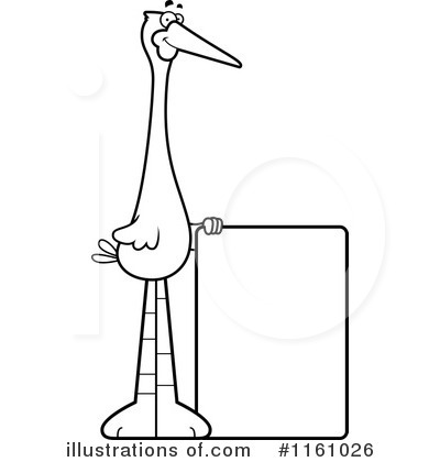 Stork Clipart #1161026 by Cory Thoman