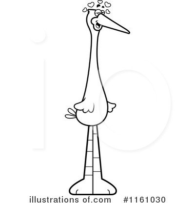 Stork Clipart #1161030 by Cory Thoman