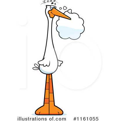 Stork Clipart #1161055 by Cory Thoman