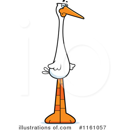 Stork Clipart #1161057 by Cory Thoman