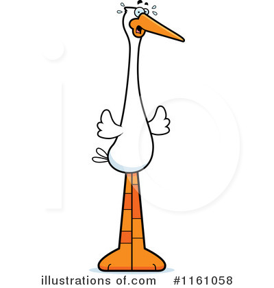 Stork Clipart #1161058 by Cory Thoman