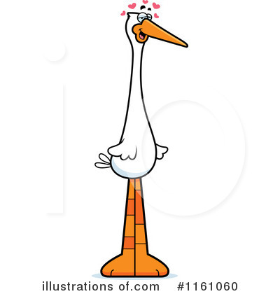 Stork Clipart #1161060 by Cory Thoman
