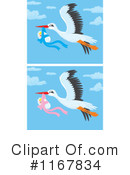 Stork Clipart #1167834 by Alex Bannykh