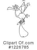Stork Clipart #1226785 by Hit Toon