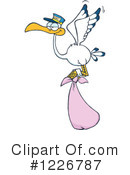 Stork Clipart #1226787 by Hit Toon
