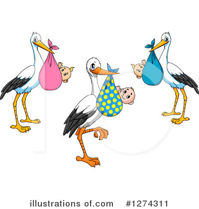 Stork Clipart #1274311 by Vector Tradition SM