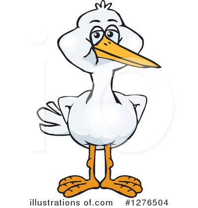 Stork Clipart #1276504 by Dennis Holmes Designs