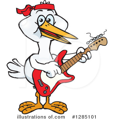 Stork Clipart #1285101 by Dennis Holmes Designs