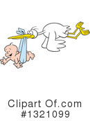 Stork Clipart #1321099 by Johnny Sajem