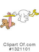 Stork Clipart #1321101 by Johnny Sajem
