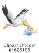 Stork Clipart #1626105 by AtStockIllustration