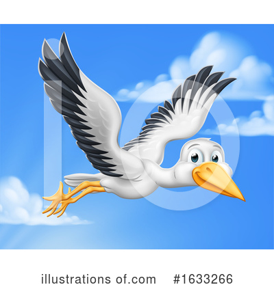 Royalty-Free (RF) Stork Clipart Illustration by AtStockIllustration - Stock Sample #1633266