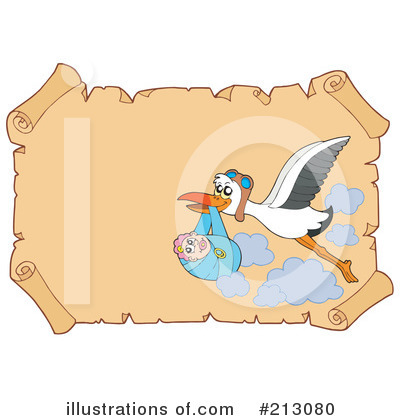 Royalty-Free (RF) Stork Clipart Illustration by visekart - Stock Sample #213080