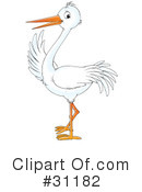 Stork Clipart #31182 by Alex Bannykh