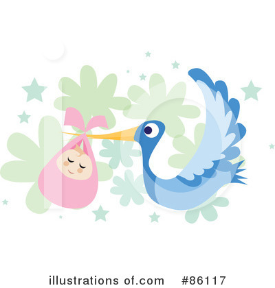 Royalty-Free (RF) Stork Clipart Illustration by mayawizard101 - Stock Sample #86117