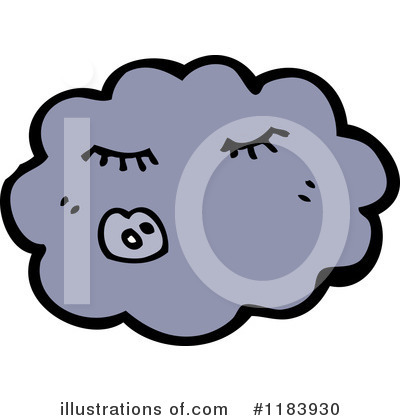 Royalty-Free (RF) Storm Cloud Clipart Illustration by lineartestpilot - Stock Sample #1183930