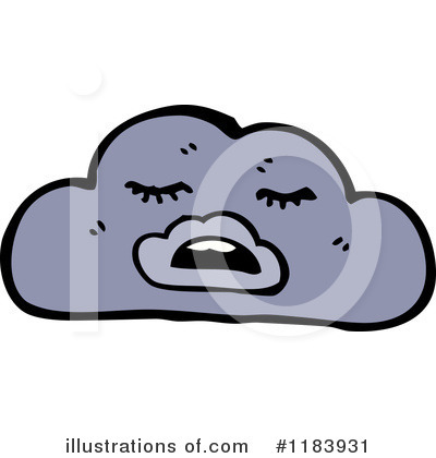 Royalty-Free (RF) Storm Cloud Clipart Illustration by lineartestpilot - Stock Sample #1183931