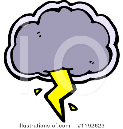 Royalty-Free (RF) Storm Cloud Clipart Illustration by lineartestpilot - Stock Sample #1192623