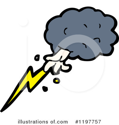 Royalty-Free (RF) Storm Cloud Clipart Illustration by lineartestpilot - Stock Sample #1197757