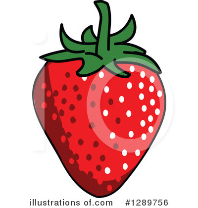 Royalty-Free (RF) Strawberry Clipart Illustration by Vector Tradition SM - Stock Sample #1289756