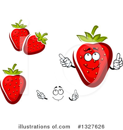 Royalty-Free (RF) Strawberry Clipart Illustration by Vector Tradition SM - Stock Sample #1327626