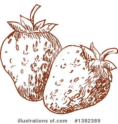 Royalty-Free (RF) Strawberry Clipart Illustration by Vector Tradition SM - Stock Sample #1382389