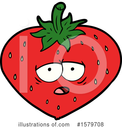 Royalty-Free (RF) Strawberry Clipart Illustration by lineartestpilot - Stock Sample #1579708