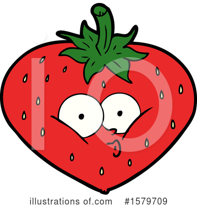 Royalty-Free (RF) Strawberry Clipart Illustration by lineartestpilot - Stock Sample #1579709