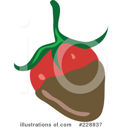 Royalty-Free (RF) Strawberry Clipart Illustration by inkgraphics - Stock Sample #228837