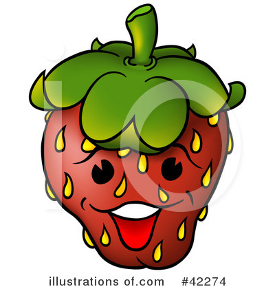 Royalty-Free (RF) Strawberry Clipart Illustration by dero - Stock Sample #42274