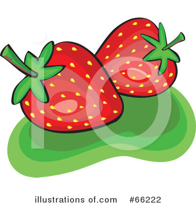 Royalty-Free (RF) Strawberry Clipart Illustration by Prawny - Stock Sample #66222