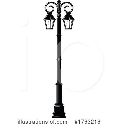 Street Lamp Clipart #1763216 by Vector Tradition SM