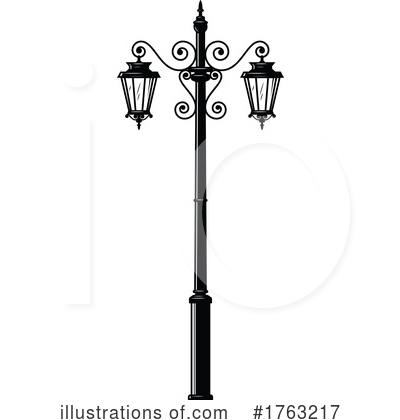 Street Lamp Clipart #1763217 by Vector Tradition SM