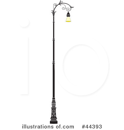 Royalty-Free (RF) Street Lamp Clipart Illustration by Frisko - Stock Sample #44393