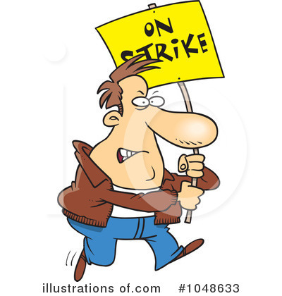 On Strike Clipart #1048633 by toonaday