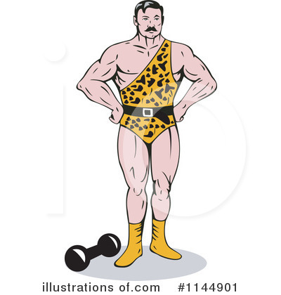Royalty-Free (RF) Strongman Clipart Illustration by patrimonio - Stock Sample #1144901