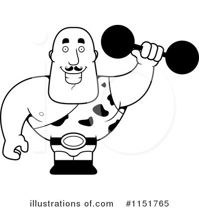 Royalty-Free (RF) Strongman Clipart Illustration by Cory Thoman - Stock Sample #1151765